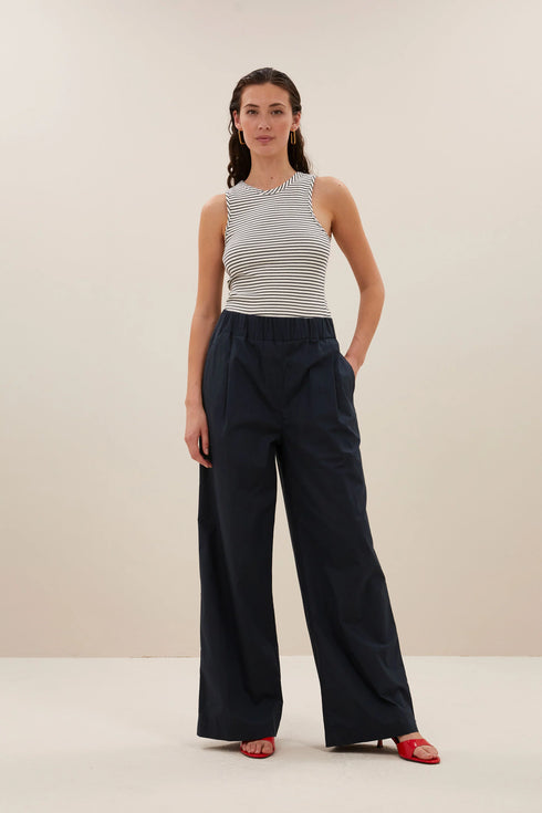 By-Bar benji dark twill pants midnight